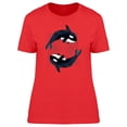 thumbnail image 1 of Orca Hipster Design T-Shirt Women -Image by Shutterstock, Female Large, 1 of 2