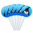 thumbnail image 1 of Orca Killer Whale Cupcake Picks Toppers - Set of 6, 1 of 1