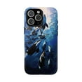 thumbnail image 1 of Orca Pod Group of Killer Whales Pastel Art Phone Case for 17 16 15 14 13 12 11 Pro Max, 1 of 2