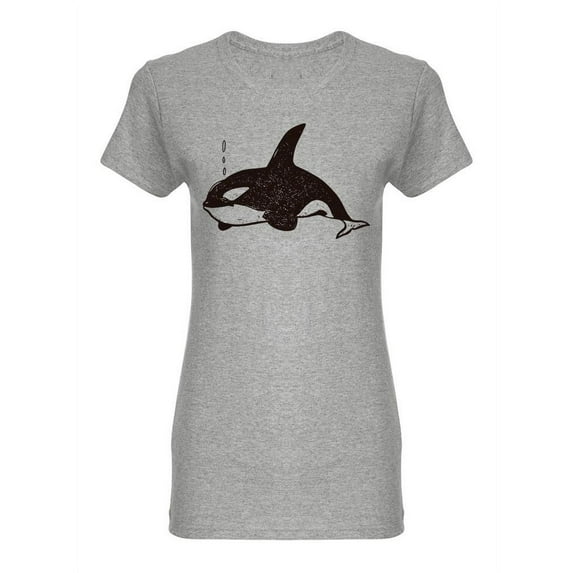 Orca Shaped T-Shirt Women -Image by Shutterstock, Female XX-Large