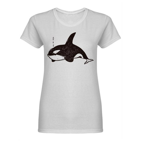 Orca Shaped T-Shirt Women -Image by Shutterstock, Female XX-Large