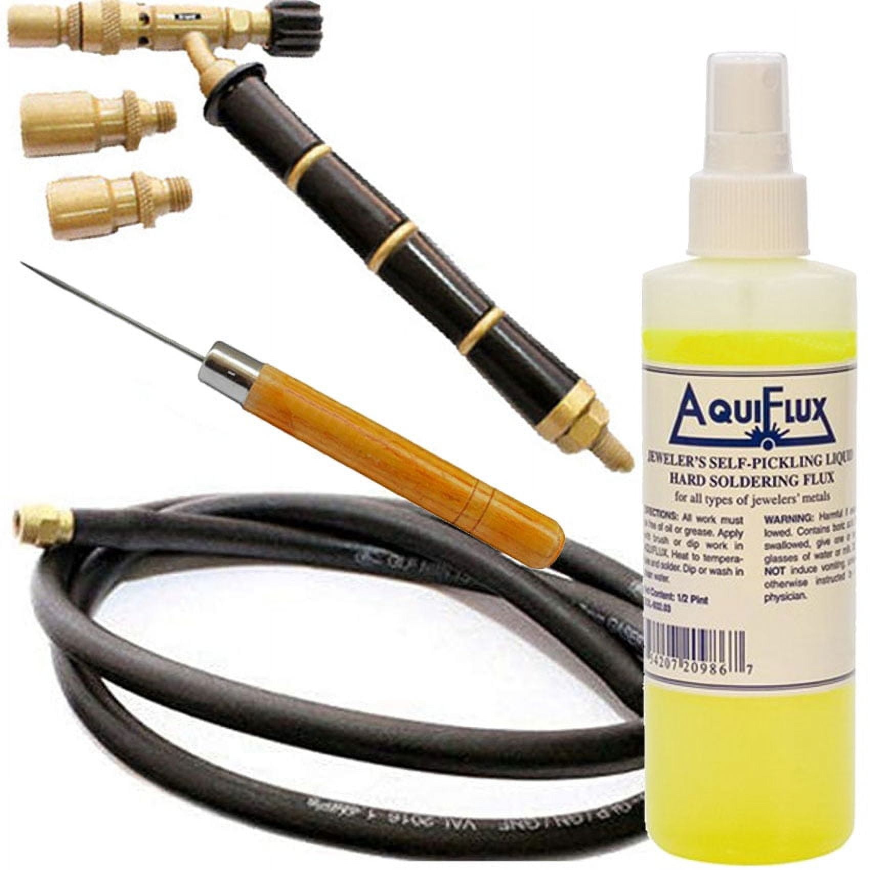 Orca Soldering Torch Kit Welding Jewelry Tool 3 Tips, With Flux