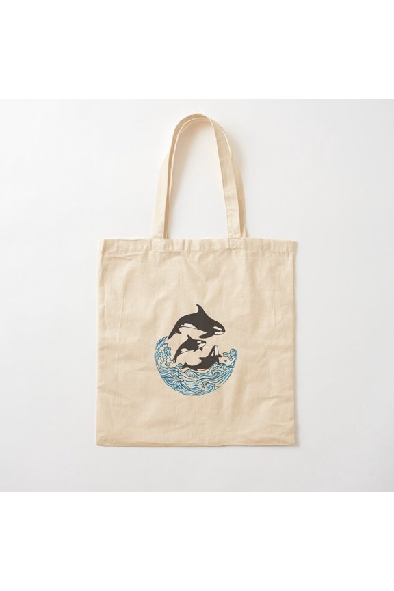 Orca Style 002 Canvas Tote Bags, Reusable Shopping Bag