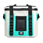 Orca Walker 20 Soft-Sided Cooler, One Size, Seafoam Blue and White, Holds 20 cans