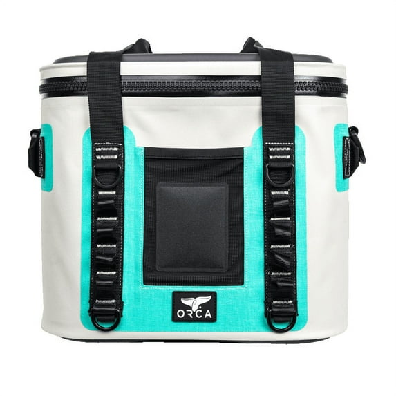 Orca Walker 20 Soft-Sided Cooler, One Size, Seafoam Blue and White, Holds 20 cans