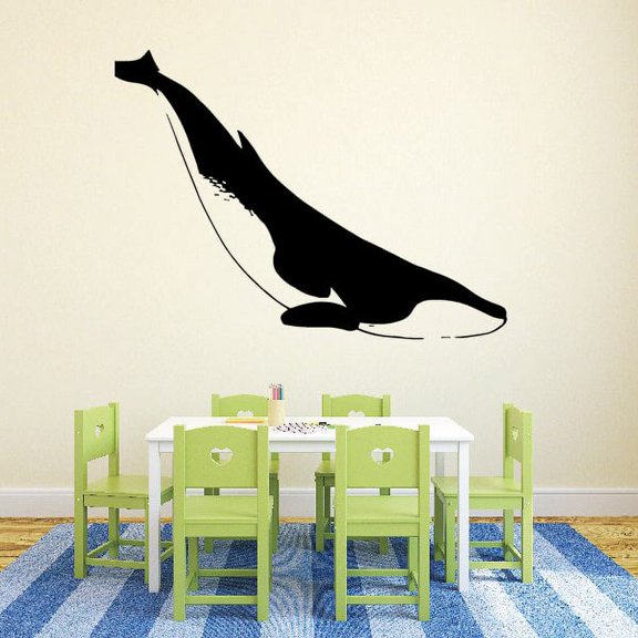 Orca Whale Diving - 36 Inches