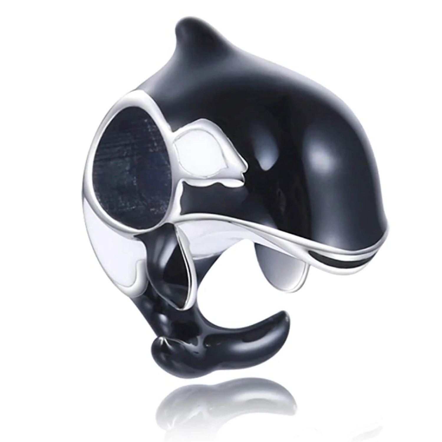 BOLENVI Orca Whale Dolphin Bead Charm