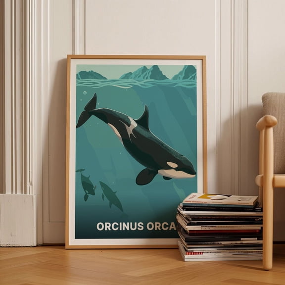 Orca Whale Nautical Ocean Wall Decor