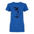 thumbnail image 1 of Orca Whale Tattoo Design Shaped T-Shirt Women -Image by Shutterstock, Female Medium, 1 of 2