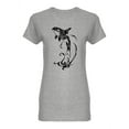 thumbnail image 1 of Orca Whale Tattoo Design Shaped T-Shirt Women -Image by Shutterstock, Female XX-Large, 1 of 2
