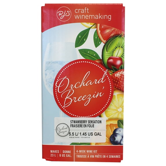 Orchard Breezin' Strawberry Sensation Wine Kit