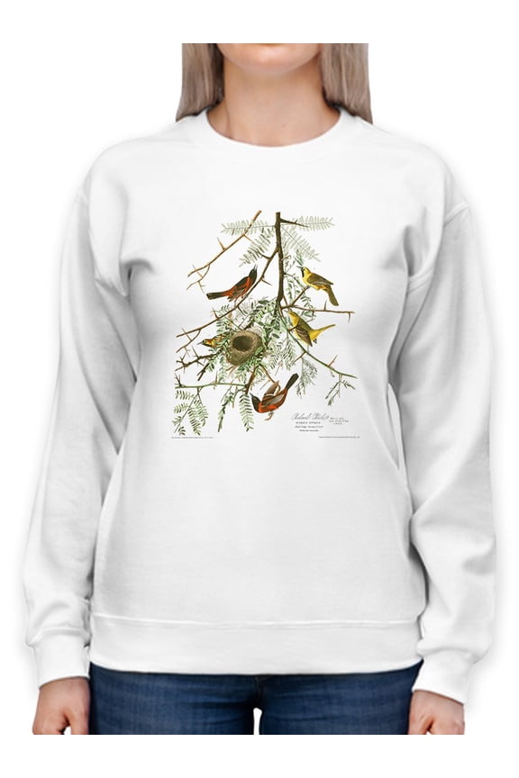 Orchard Oriole. Sweatshirt Women -John James Audubon Designs, Female Large