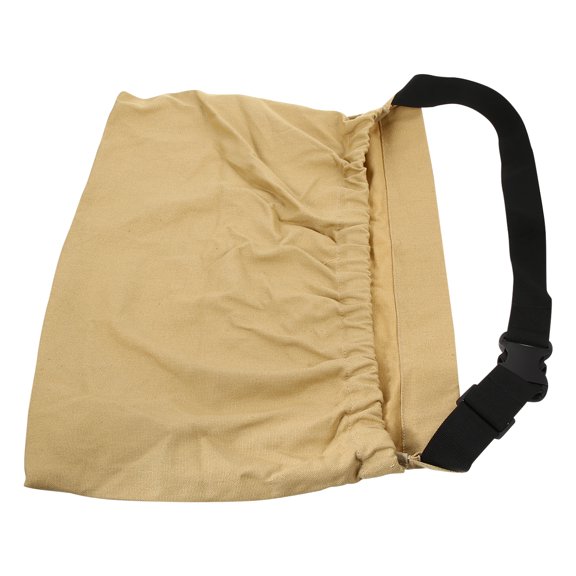 FUEENIRVA Khaki Nylon Waist Hanging Storage Bag, Multipurpose Outdoor Foraging Tool Pouch for Hiking and Camping