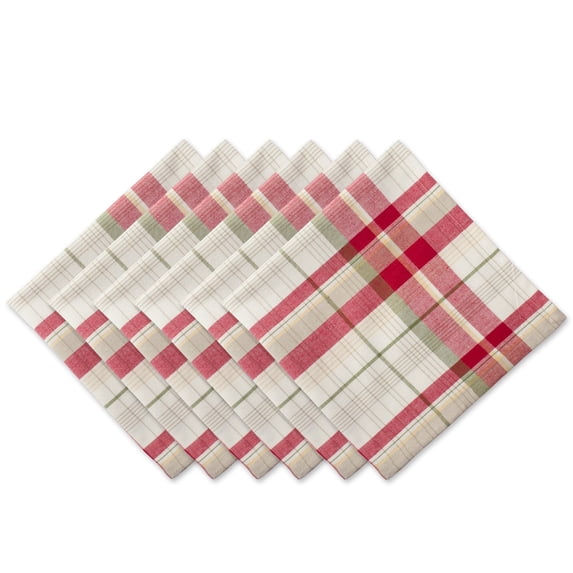 DII Plaid 20x20" Napkin Set/6