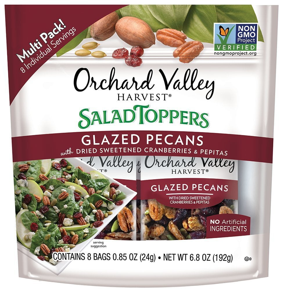 Orchard Valley Harvest Glazed Pecans, 0.85 oz (Pack of 8)