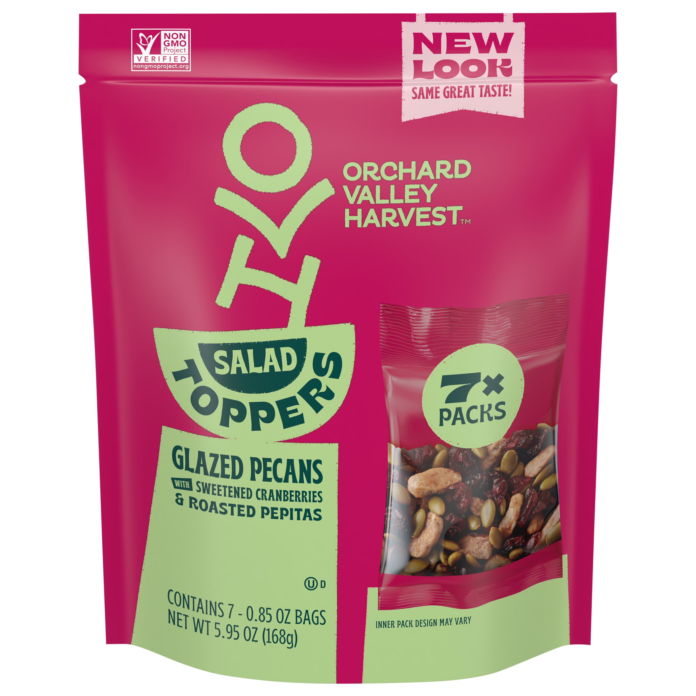 Orchard Valley Harvest Salad Toppers, Gluten Free, Glazed Pecans with Sweetened Cranberries