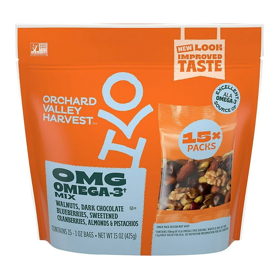 Orchard Valley Harvest Omega-3 Snack Mix, 15 pk./1 oz.