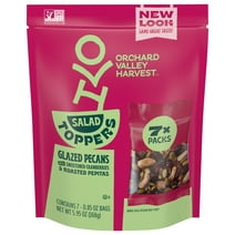 Orchard Valley Harvest Salad Toppers, Gluten Free, Glazed Pecans with Sweetened Cranberries & Roasted Pepitas, 0.85 oz, 7 Bags