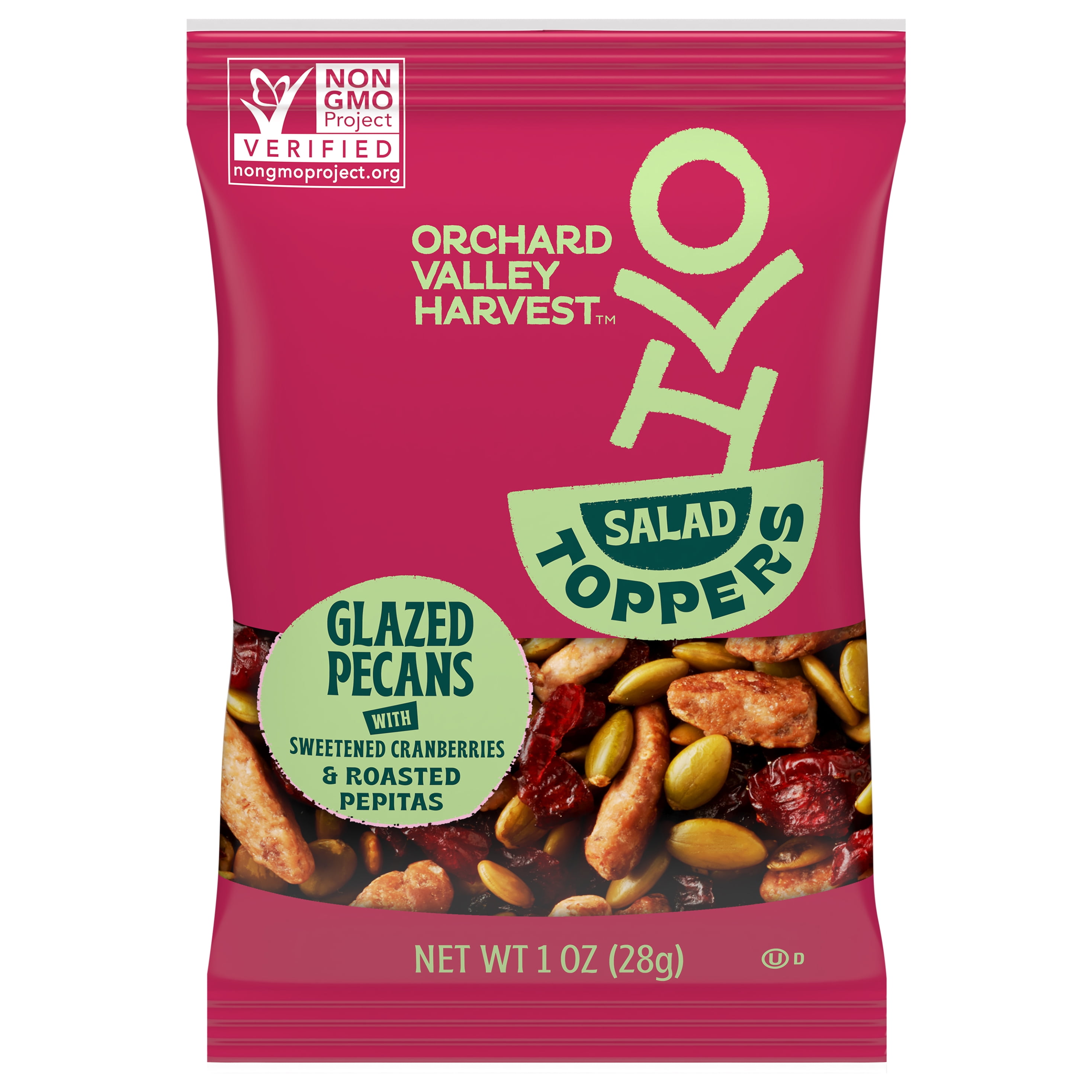 Orchard Valley Harvest Salad Toppers, Gluten Free, Glazed Pecans with Sweetened Cranberries