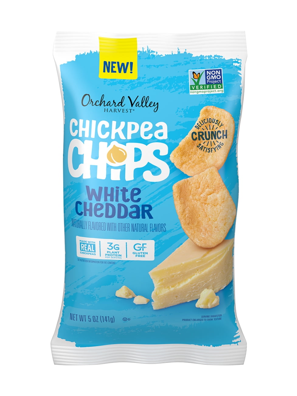 Orchard Valley Harvest White Cheddar Chickpea Chips, 5 oz