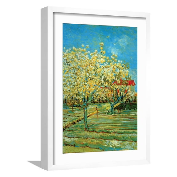 Orchard with Cypress by Van Gogh Framed Art Print by Vincent van Gogh, 12" x 18", Sold by Art.com