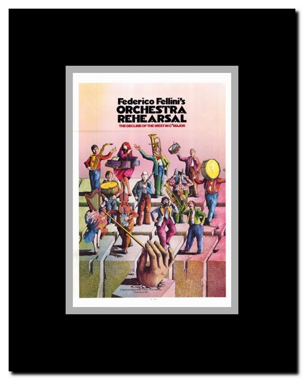 Orchestra Rehearsal Framed Movie Poster