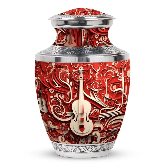 Orchestral Wall Art Eternal Vigil Large Urn for Human Ashes - Adult Peaceful Memory Funeral Urns For Human Ashes - Memorial Urns 10 Inch