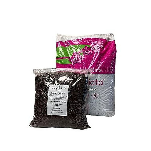 Orchiata New Zealand Pinus Radiata Bark - Medium Chips (1/2") 2.5 Gallon Bag
