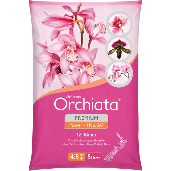 Orchiata Orchid Bark - 5 Liters - Power+ 12-18mm (1/2 - 3/4 Inch) Nuggets
