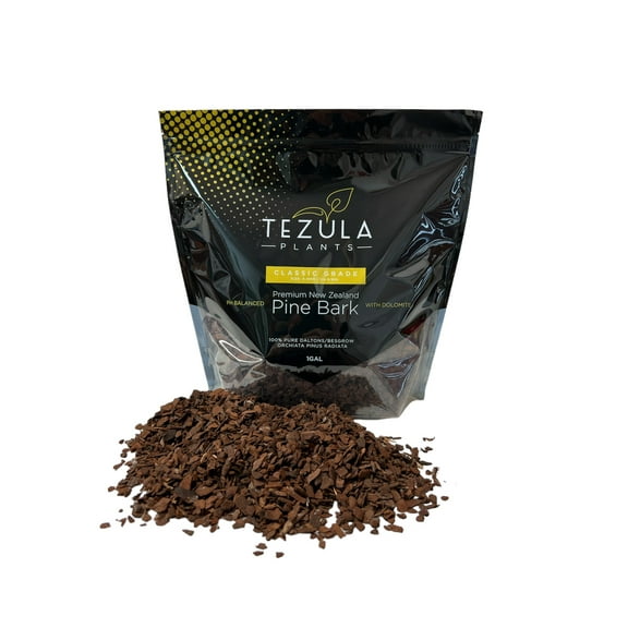 Orchiata Pine Bark for Orchids, Aroids and Tropicals - Classic Grade (Small Nuggets 6-9mm 1/4-3/8) - 1 Gallon