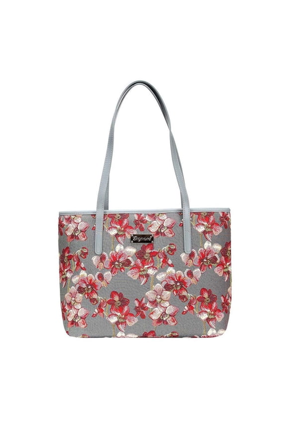 Orchid College/Shoulder Tote Bag