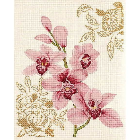 Wizardi Counted Cross Stitch kit - Orchid 1215A Alisena
