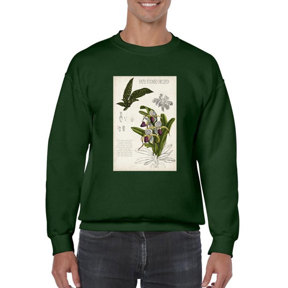 Orchid Field Notes I. Sweatshirt Men -Naomi McCavitt Designs, Male 4X-Large