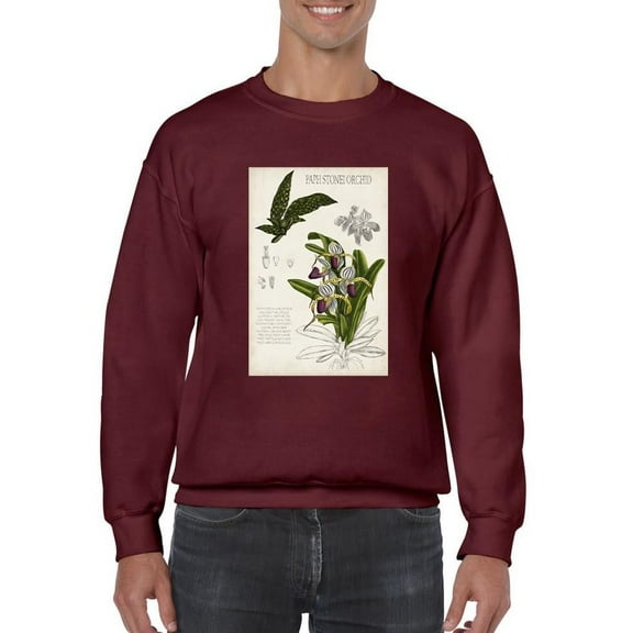 Orchid Field Notes I. Sweatshirt Men -Naomi McCavitt Designs, Male x-Large