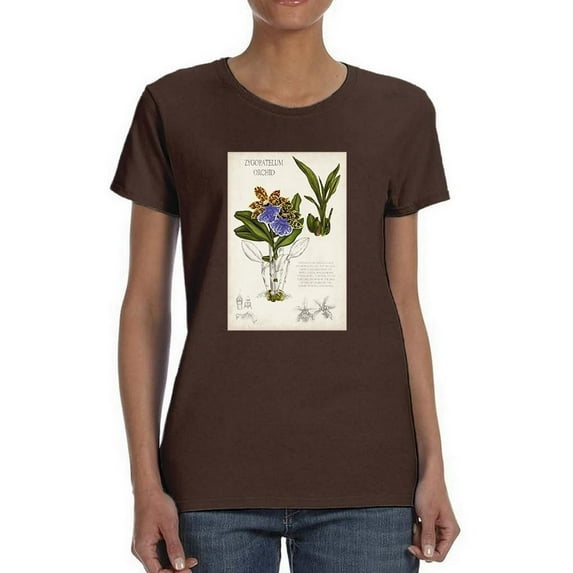 Orchid Field Notes Ii. T-Shirt Women -Naomi McCavitt Designs, Female 5X-Large