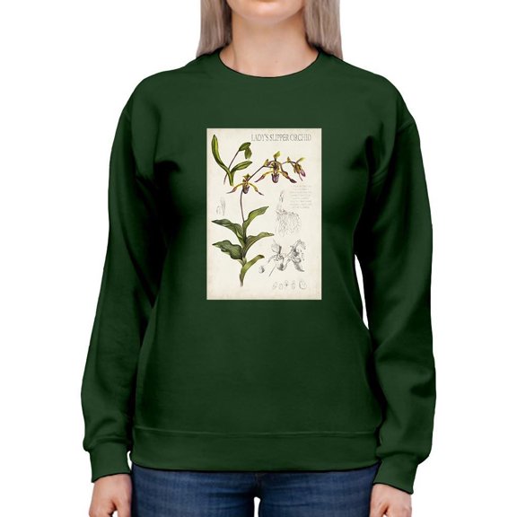 Orchid Field Notes Iii. Sweatshirt Women -Naomi McCavitt Designs, Female 3X-Large