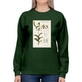 thumbnail image 1 of Orchid Field Notes Iii. Sweatshirt Women -Naomi McCavitt Designs, Female 4X-Large, 1 of 4