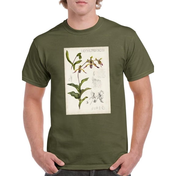 Orchid Field Notes Iii. T-Shirt Men -Naomi McCavitt Designs, Male 3X-Large