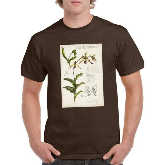 Orchid Field Notes Iii. T-Shirt Men -Naomi McCavitt Designs, Male Large