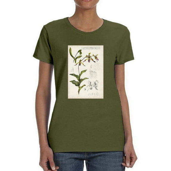 Orchid Field Notes Iii. T-Shirt Women -Naomi McCavitt Designs, Female Medium