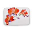 Orchid Flower Branch Bathroom Rugs Bath Mat Non Slip Bathroom Decor