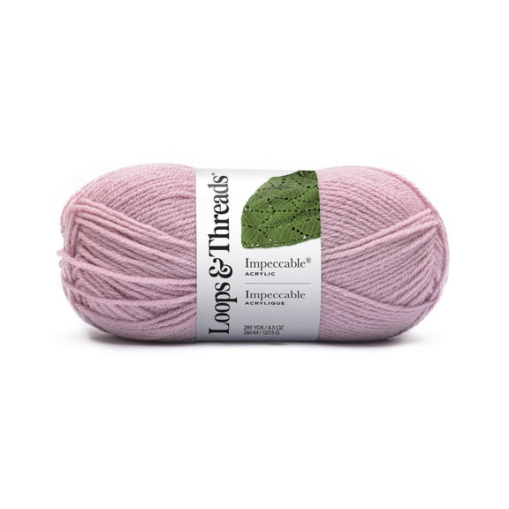 Loops & Threads Orchid Impeccable Yarn - Medium Weight Yarn for Knitting, Crochet, Weaving, Arts & Crafts, 18 Pack