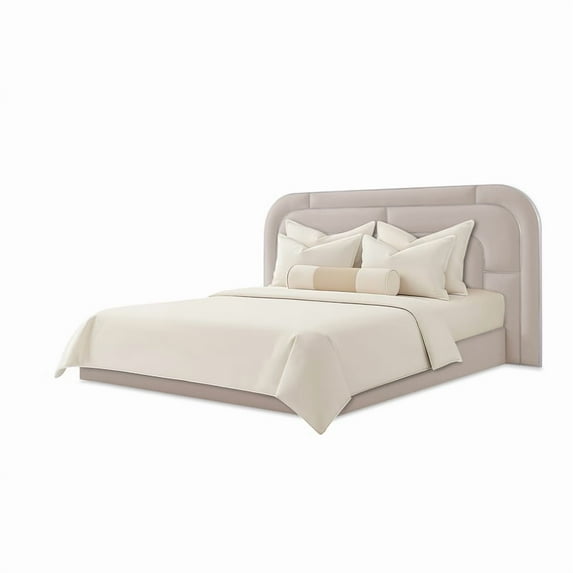 Orchid King Velvet Lift Up Storage Bed - Gray