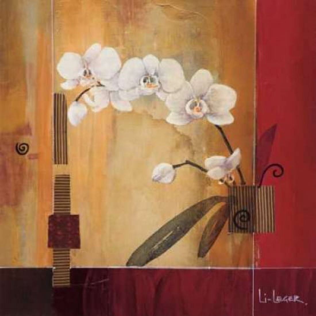 Orchid Lines II Canvas Art - Don Li-Leger (24 x 24)