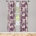 thumbnail image 1 of Orchid Pattern Window Curtains, Modern Silhouettes of Neutral Boho Water Flowers with Dots Ornament, Lightweight Decor 2-Panel Set with Rod Pocket, Pair of - 28"x63", Maroon Pale Pink, by Ambesonne, 1 of 3