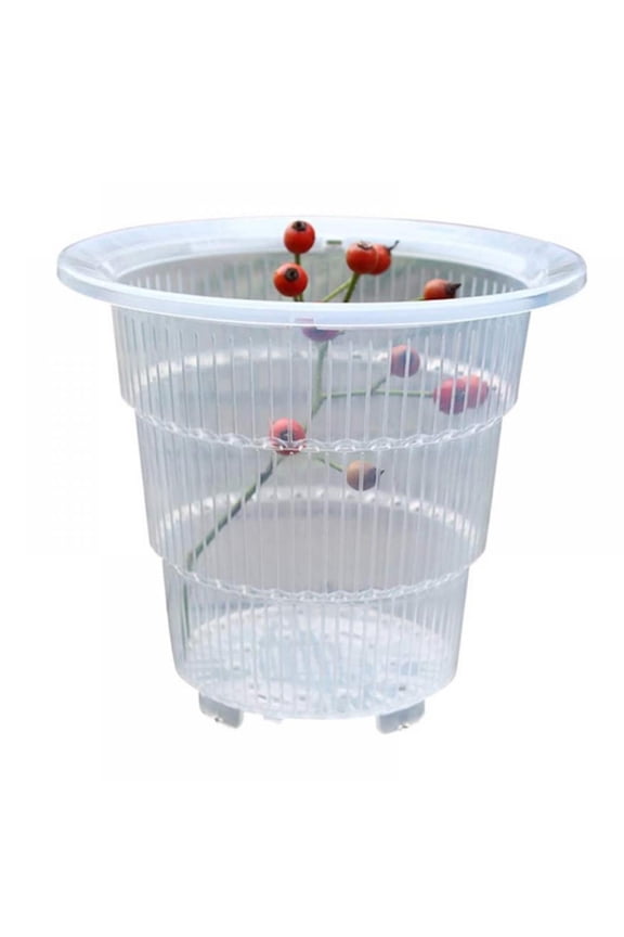 Orchid Pot, 4-6 Inch Orchid Pots with Holes, Clear Plastic Plant Pot Indoor