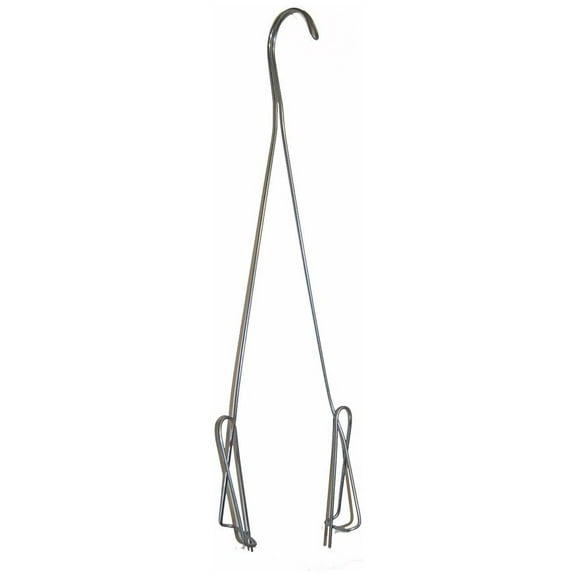 Orchid Pot Hanger, 17 inches TL, Double Shanks, 6 Pak (6)