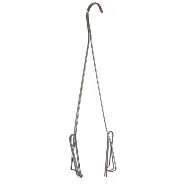 Orchid Pot Hangers, 24 inches TL, Double Shanks, 6 Pak (6)