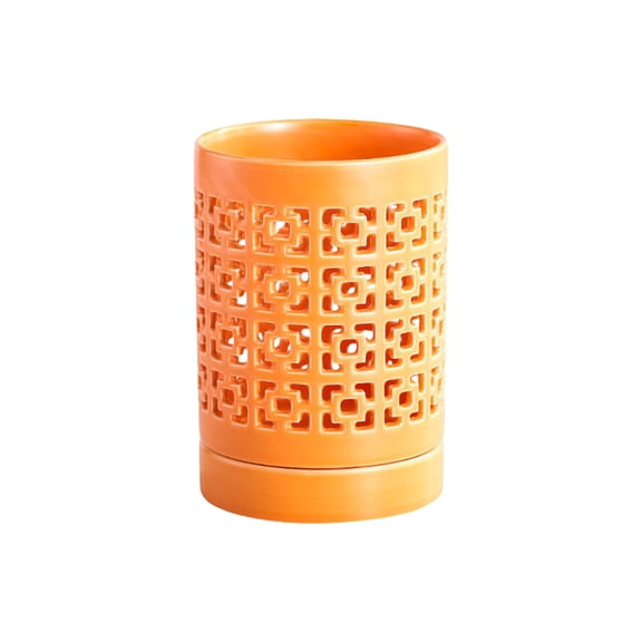 Orchid Pots 5.5x4in Orchid Planter with Holes & Saucer & Drainage Ceramic Pot for Indoor Outdoor