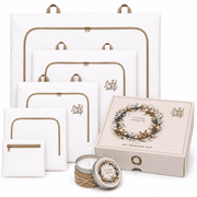 Orchid Valley Serenity Memory Set   Premium Forever Bed Pet Cremation & Burial Bag with Memorial Candle & Keepsake Box, Extra Large